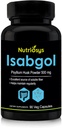 Isabgol Psyllium Husk 500mg συμπλήρωμα, εξαιρετική πηγή διαλυτών ινών, 90 κάψουλες Veg