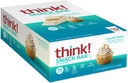 Σκέψου! Ράβδοι πρωτεΐνης με Chicory Root για Fiber, Digestive Support, Χωρίς γλουτένη με Whey Protein Isolate, Cupcake Batter, Snack Bars χωρίς τεχνητά γλυκαντικά, 1.4 Oz (10 Count)