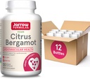 Jarrow Formulas Citrus Bergamot 500mg-120 Servings (Veggie Caps)- Antioxidant Support for Cardiovascular & Metabolic Health-Dietary Supplement-Gluten Free-Use QH-Absorb,12 Packs