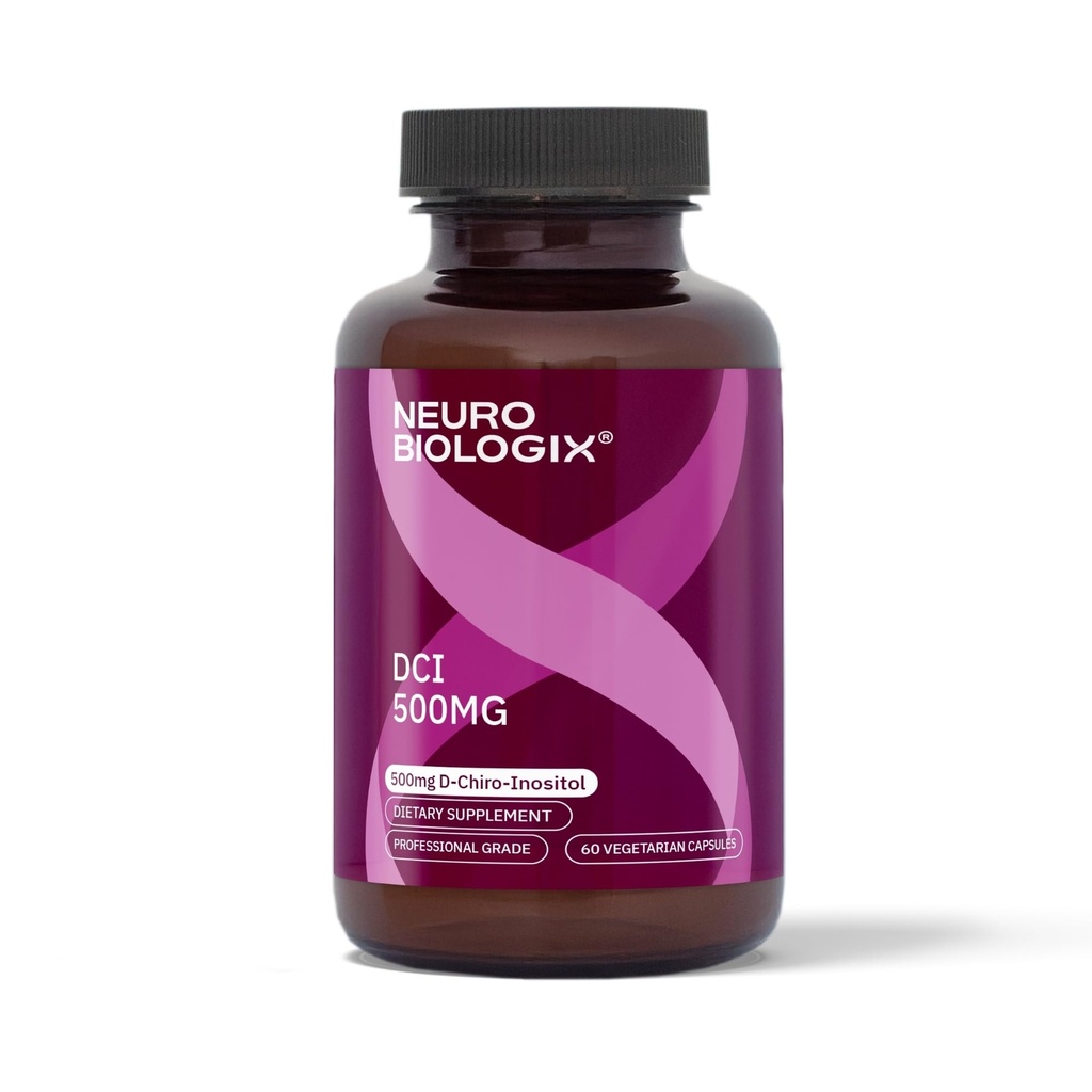 Neuro biologix Υψηλής ισχύος D Chiro Inositol για άνδρες & γυναίκες 500mg - περιεκτική D Chiro Inositol συμπλήρωμα για την υποστήριξη ισορροπίας ορμονών, Mood και ενέργειας - 60 κάψουλες λαχανικών