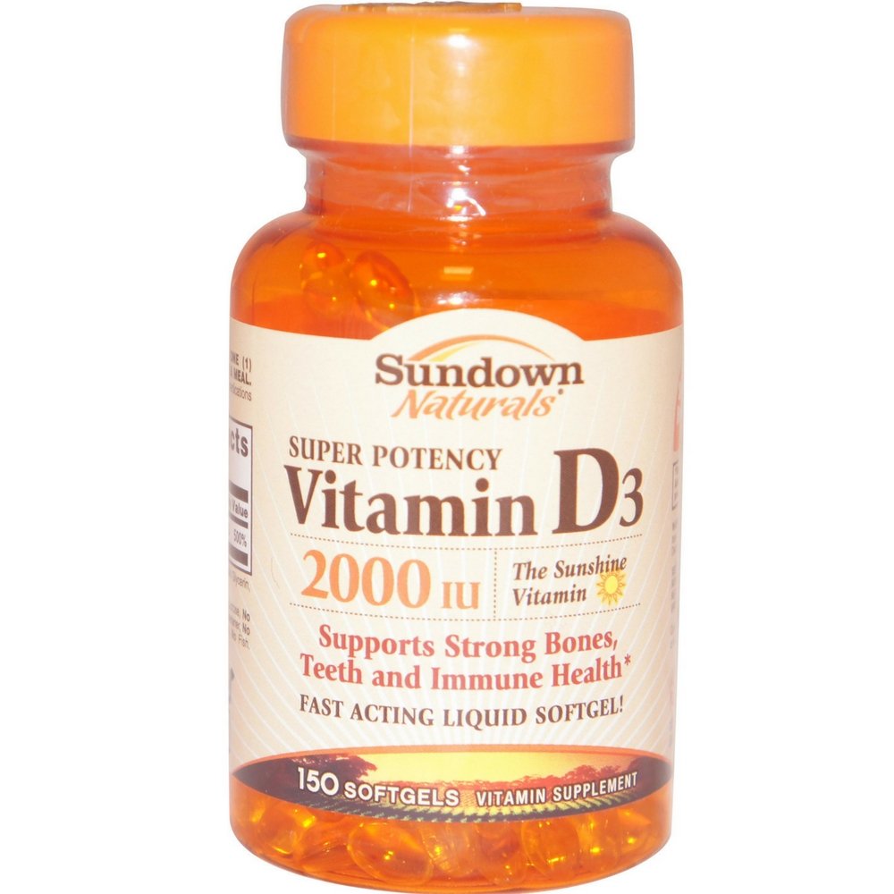 Ηλιοθεραπεία, Βιταμίνη D-2000 Iu Softgels, 150 ct