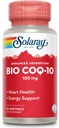 SOLARAY Bio CoQ-10 100 mg | Enhanced Absorption | Vitamins A & E | Healthy Heart & Cellular Energy Support (30 CT)