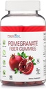 Pomegranate Fiber Gummies for Adults & Kids 100mg - Gluten Free Vegan Pomegranate Supplement Rich in Dietary Fiber Chewables Gummies- 90 Count