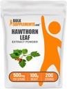 BulkSupplements.com Hawthorn Leaf Extract Powder - Hawthorn Leaf Supplement - Βότανο συμπλήρωμα, Vegan & Gluten Free, 500mg ανά Σερβίρισμα, 100g (3.5 oz) (πακέτο του 1)
