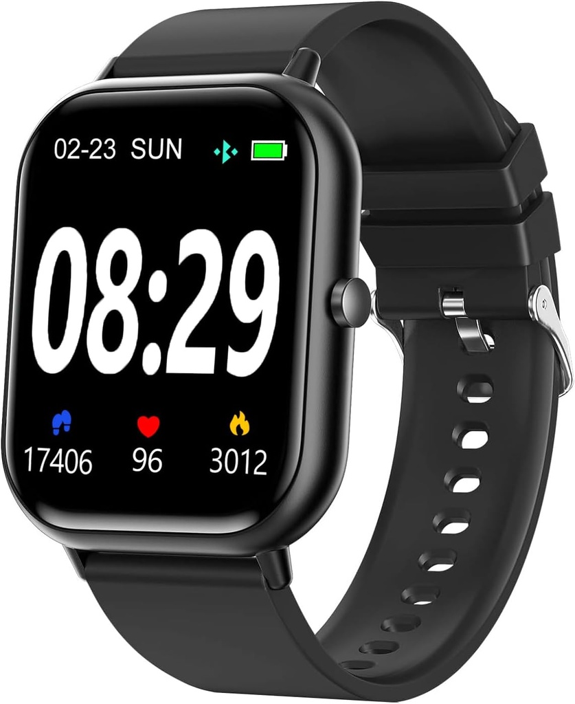 Smart Watch for Men Women SmartWatch 1.83" για iPhone Samsung Android Phone Συμβατό, Fitness Tracker Watch with Pedometer, Heart Rate/Sleep Monitor, Οξυγόνο αίματος, IP68 Αδιάβροχο