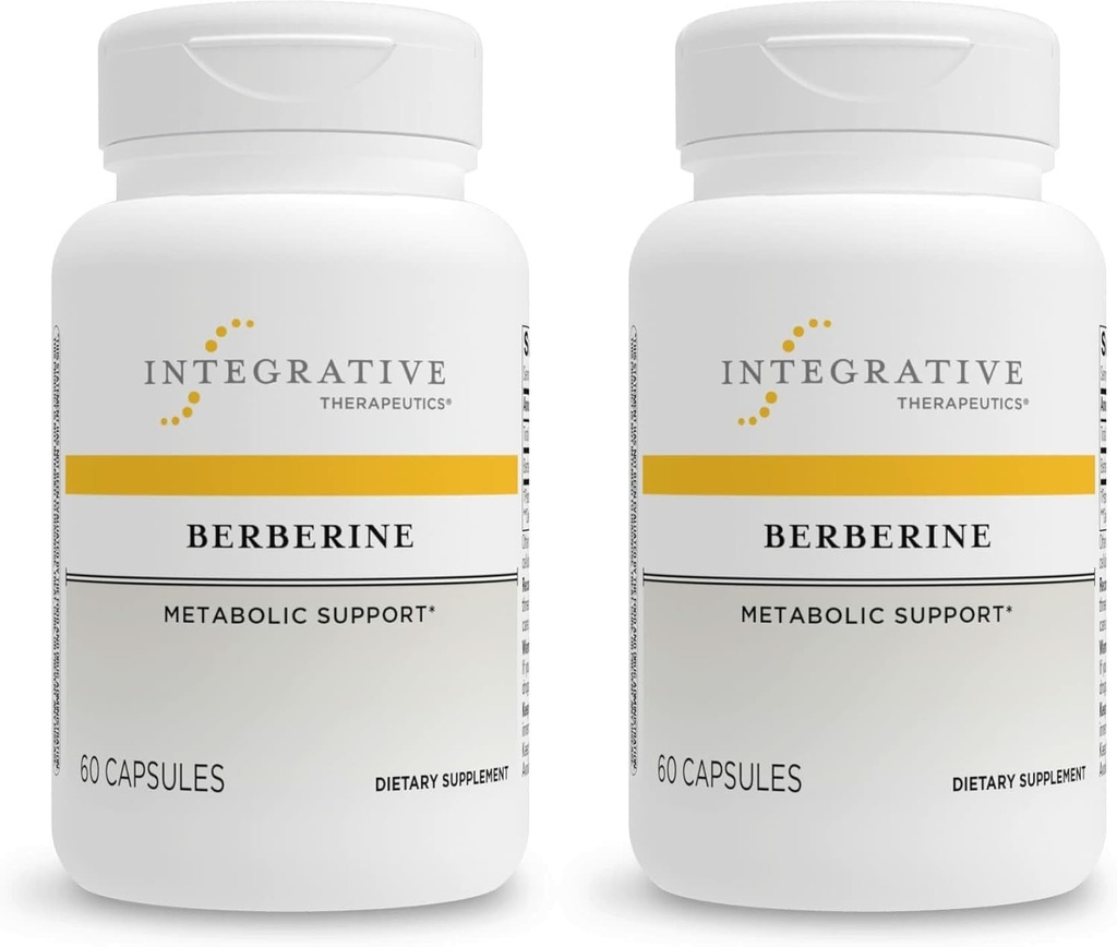 Integrative Therapeutics Berberine - Supplement for Cellular Energy Metabolism & Metabolic Support* - Dairy-Free & Gluten-Free - 120 Capsules (120 Servings)