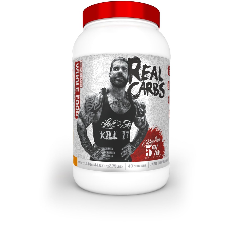 5% Διατροφή Πλούσια Piana Real Carbs με Real Food Complex Carb Powder, Long-Lasting Χαμηλή Γλυκαιμική Ενέργεια για την προ-εργάσιμη / Post-Workout Recovery Meal, 2,75 lb, 40 εξυπηρετούν (γλυκιά πίτα πατάτας)