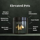Ultra-Healthy Omega 3 Fish Oil Treats w/MSM, Γλυκοζαμίνη, χονδροϊτίνη, EPA/DHA για σκύλους: Αυξημένα κατοικίδια ιχθυέλαιο, κουρκουμά & κοινό συμπλήρωμα + αλλεργιογόνα μάσημα - Ultimate Dog Vitamin Συμπλήρωμα