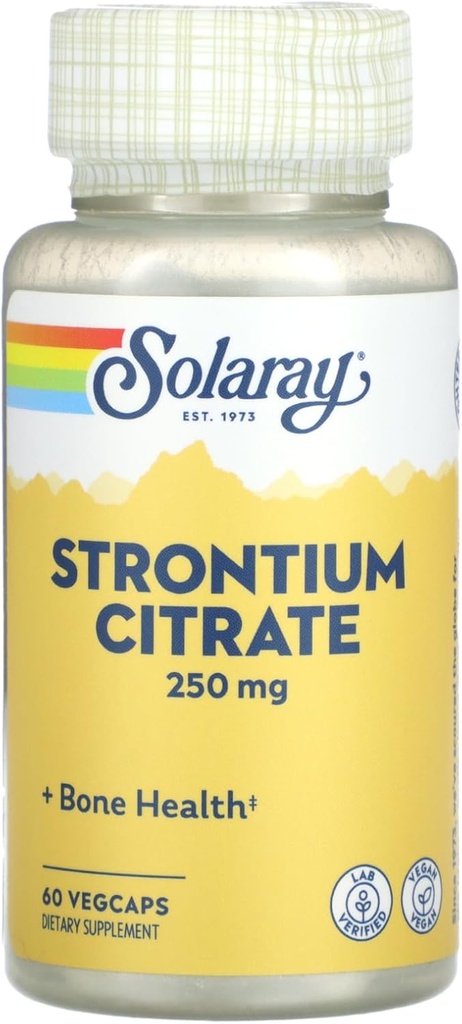 Solaray Strontium Citrate 60 cap (2 Pack)