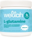 Wellah L-Glutamine Powder (Unflavored) 50 Servings | 5g L-Glutamine Per Serving, Sweetened with Stevia