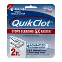 QuikClot Kaolin Clotting Gauze, 2' | Stops Bleeding Up to 5X Faster Than Standard Gauze with Kaolin Hemostatic Technology Trusted by Medical Professionals
