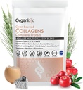 Organixx Collagen Peptides Σκόνη με βιταμίνη C, Τύποι I, II, III, V, X Hydrolyzed Collagen, Hair, Nail, Skin, Bone & Joint Health, Υποστήριξη γήρανσης, Καθαρή πηγή, Χωρίς γλουτένη, Χωρίς γεύση, 30 Υπηρεσίες