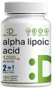 Alpha Lipoic Acid 1,000mg, 180 κάψουλες Veggie – 50/50 R-ALA & S-ALA για μέγιστη βιοδιαθεσιμότητα – Αντιοξειδωτικό συμπλήρωμα – Ενέργεια & υποστήριξη νευρικού συστήματος – Μη ΓΤΟ