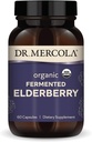 Δρ. Mercola Organic Fermented Elderberry, 30 Servings (60 κάψουλες), Συμπλήρωμα διατροφής, Υποστηρίζει την αναπνευστική υγεία, μη ΓΤΟ, Πιστοποιημένος Organic USDA