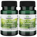 Swanson Black Ginger Extract - Προάγει την υγιή κυκλοφορία του αίματος και το σωματικό βάρος - Μπορεί να βοηθήσει την υγεία της καρδιάς, μυς ιστός, και ψυχική ευεξία - (30 κάψουλες λαχανικά, 100mg το καθένα) (2 Pack)