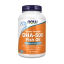 NOW Συμπληρώματα τροφίμων, DHA-500 με 250 EPA, Μοριακά Αποσταγμένο, Υποστηρίζει την υγεία του εγκεφάλου*, 180 Softgels