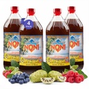 TAHITI TRADER (4-PK) Original High Potency Noni Juice - Καθαρός χυμός φρούτων Noni με βατόμουρο & σμέουρο - Βιολογικά Αντιοξειδωτικά Superfood Supporting Energy & Body Health - (32oz, 4 Pack)