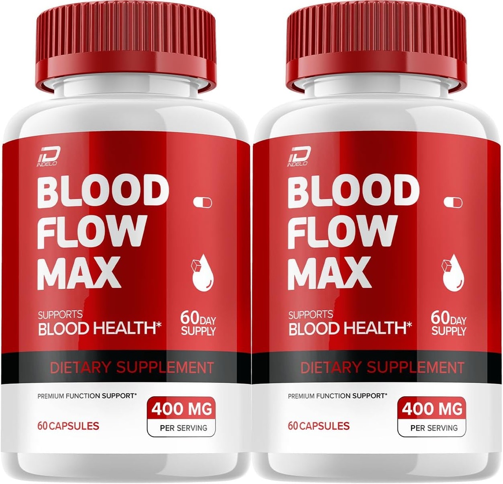 Blood Flow Max Capsule - BloodFlowMax Advanced Formula, BloodFlow Max Extra Strength, Overall Wellness,All-Natural Vitamins, Reviews (2 Pack - 120 Capsules)