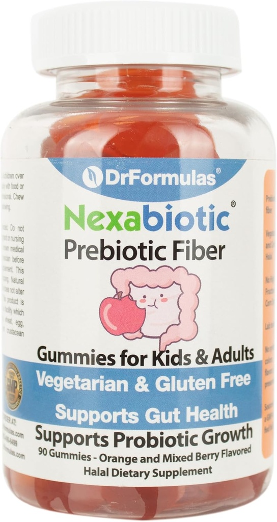 DrFormulas Nexabiotic Prebiotic Fiber Gummies συμπλήρωμα για παιδιά δυσκοιλιότητα Relief 