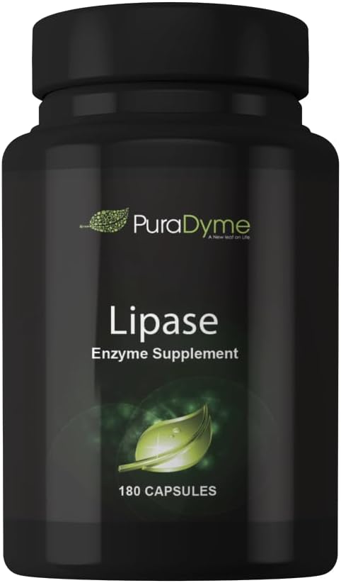 PuraDyme Lipase Enzyme 180 Κάψουλες Digestive Enzyme (1)