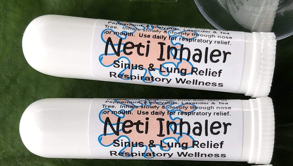 Αστική ReLeaf NETI Αλάτι Αερόστατα! Σετ δύο (2) Sinus & Lung, Himalayan & Botanicals! Αναπνευστική ευεξία. Θεραπεία Αρωματοθεραπείας. Ενεργοποίηση! Κρύα, άσθμα, βήχας, βρογχίτιδα 100% Φυσικό