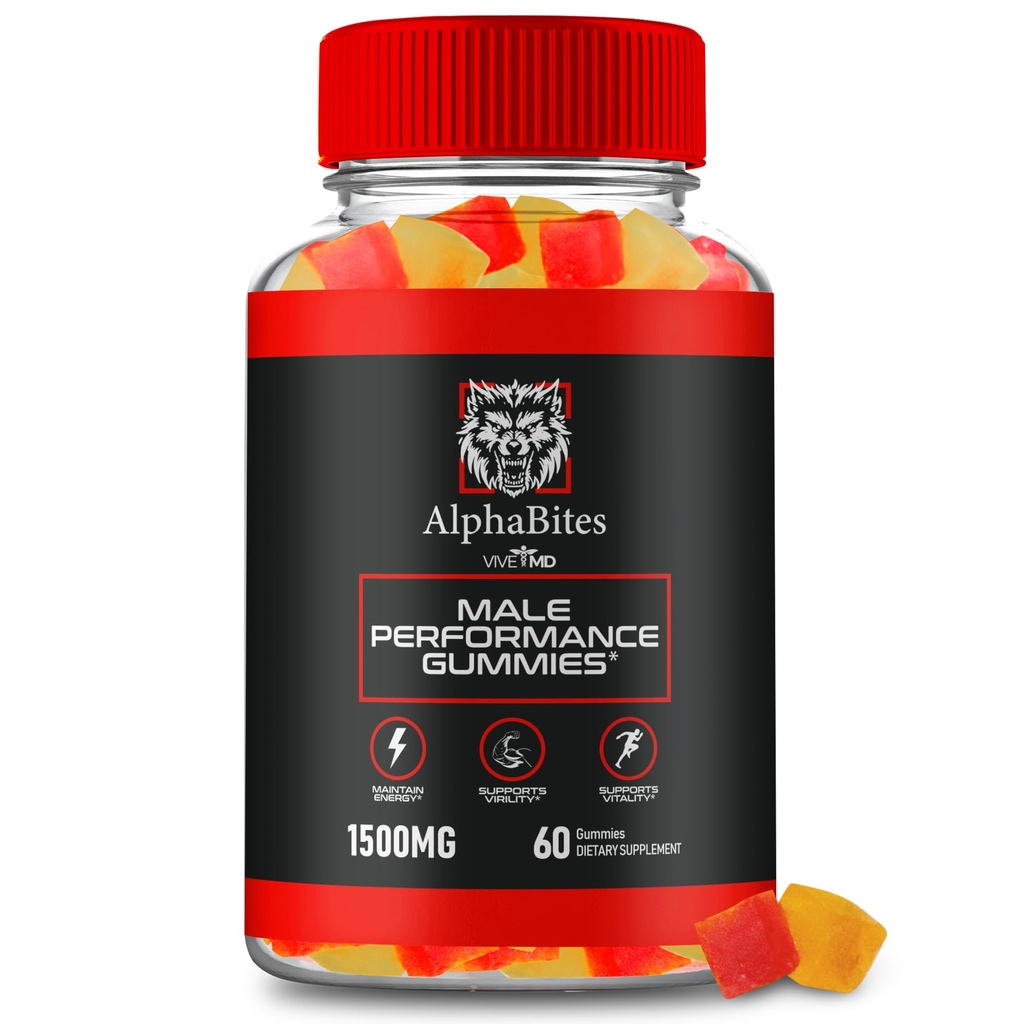 Alpha Bites Gummies, AlphaBites Advanced Formula Max Performance Gummies, All Natural Supplement Extra Strength, Alpha Bites μυϊκή ανάπτυξη και γενική υποστήριξη υγείας, Alpha Bites Κριτικές (60 Gummies)