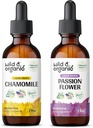 Άγρια & οργανικά χαμομήλι Βάμμα 2 fl oz & Passionflower Βάμμα 2 fl oz