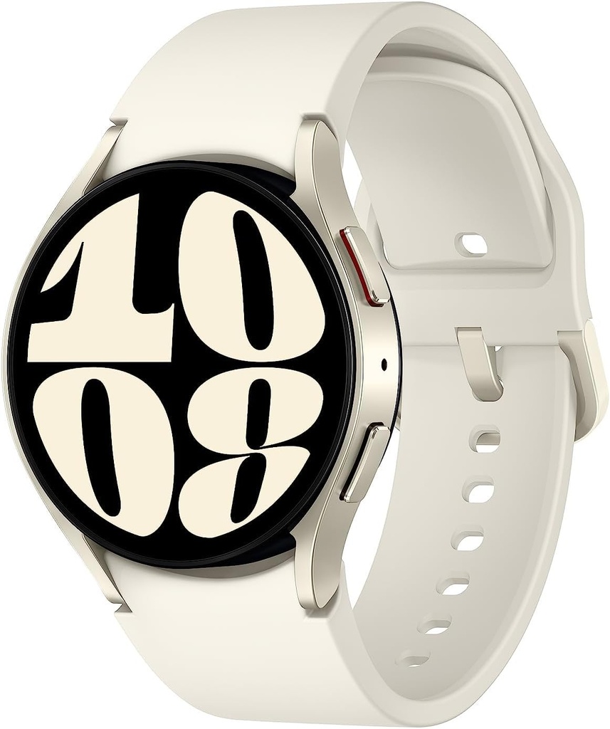 SAMSUNG Galaxy Watch 6 40mm Bluetooth Smartwatch, Fitness Tracker, Εξατομικευμένες HR Ζώνες, Προηγμένη Coaching ύπνου, Επόπτης Καρδιών, BIA αισθητήρας για την υγεία της ευεξίας Insights, Μεγάλη οθόνη, Έκδοση ΗΠΑ, Χρυσό