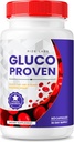 rize labs - Gluco Proven Κάψουλες - Προηγμένα χάπια συμπλήρωμα Φόρμουλα, μέγιστη υποστήριξη αντοχής, όλα τα φυσικά συν οργανικά μη ΓΤΟ (60 κάψουλες)