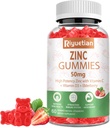 Gummies ψευδάργυρου - 50mg υψηλής ισχύος ψευδάργυρος με βιταμίνη C + βιταμίνη D3 + Elderberry - Ανοσοποιητική υποστήριξη - Vegan, μη ΓΤΟ και χωρίς γλουτένη - 60 Gummies