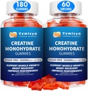 Creatine Monohydrate Gummies 5g για άνδρες & γυναίκες, 7100mg με λιποσωμική ταυρίνη, BCAA, Alpha GPC, B12, Creatine Monohydrate Chews για μυϊκή ανάπτυξη, Flawry Flavor, 180Count