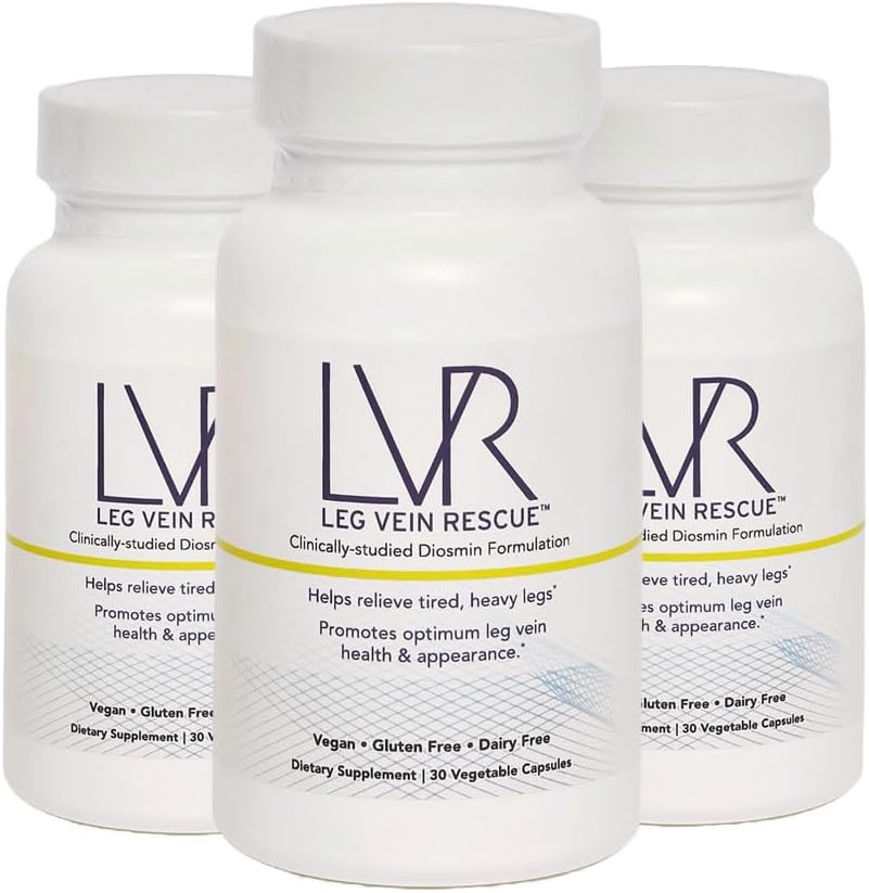 Κλινικά Σπουδές Diosmin Varicose Vein and Leg Circulation Support 90 Day Supply - Spider Veins & Leg Edema Relief Citrus Bioflavonoids Natural Health Supplement (90 Κάψουλες)