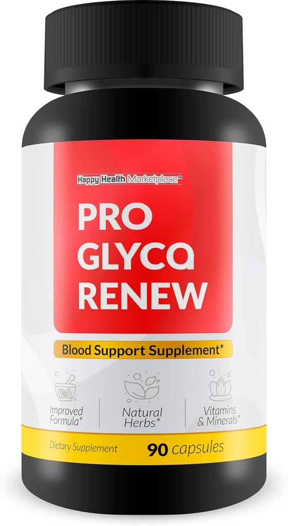 Pro Glyca Renew - Best συμπλήρωμα υποστήριξης αίματος μας - Best Turmeric Ginger συμπλήρωμα υποστήριξης βερβερίνης - Ζάχαρη υγεία του αίματος - Φυσικό χάπι ισορροπίας αίματος ενίσχυση αίματος - συμπλήρωμα αίματος