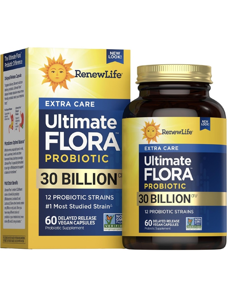 RenewLife Extra Care Ultimate FLORA Probiotic, 60 κάψουλες