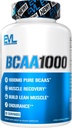 BCAAs Amino Acids συμπλήρωμα για άνδρες - EVL 2:1:1 5g κάψουλες για την αποκατάσταση μετά την προπόνηση και Lean μυών Builder για άνδρες - BCAA1000 διακλαδισμένη αλυσίδα Amino Acids συμπλήρωμα διατροφής - 30 εξυπηρετούν