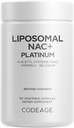 Codeage Liposomal NAC+ Platinum - N-Acetyl L-Cysteine, Vitamin C, Alpha Lipoic Acid, Selenium - 2-Month Supply - Helix Liposomal Delivery - Φωσφολιπίδια - Μη-GMO NAC Συμπλήρωμα διατροφής - 120 κάψουλες