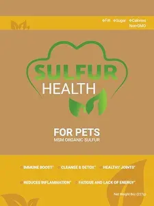 Organic Pet Sulfur - 99,9% Pure MSM συμπλήρωμα για κατοικίδια - Lab-δοκιμή και πιστοποιημένο κατοικίδιο MSM