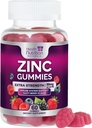 Συμπληρώματα ψευδαργύρου 50mg Gummies - Max Strength Skin Health & Immune Support Gummy, Vegan, Non-GMO & Gluten Free - Best Zinc Supplement Antioxidant & Bone Health Chewable Tasty Berry Flavor - 60 Gummies