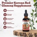 Ενεργό Ginseng Korean Red Panax Ginseng με φυσικά Ginsenosides - Fast-Absorbing Liquid - Υποστηρίζει υγιή ενέργεια, ζωτικότητα, διάθεση και περισσότερα