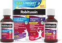Children's Robitussin DM Day and Night Cough Relief Value Pack, Cough Medicine, Grape/Fruit Punch Flavor - 4 Fl Oz x 2