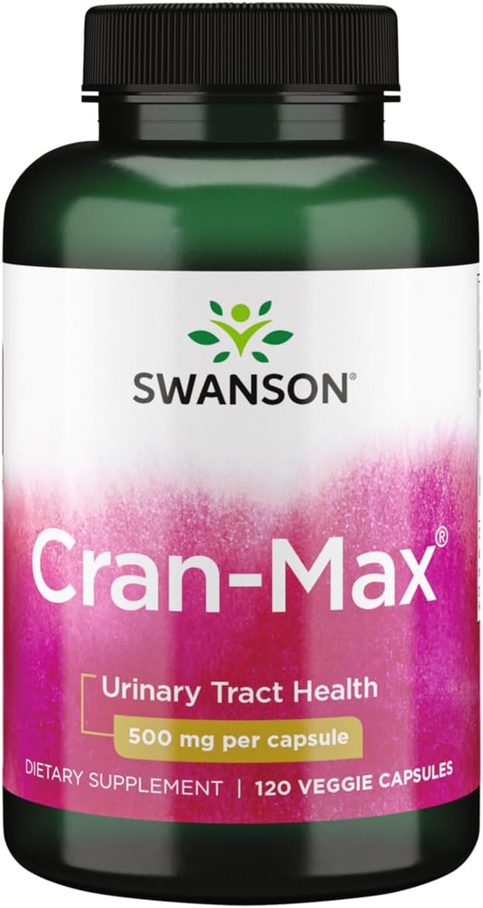 Swanson Cran- Max 500 χιλιοστογραμμάρια 120 Veg κάψουλες