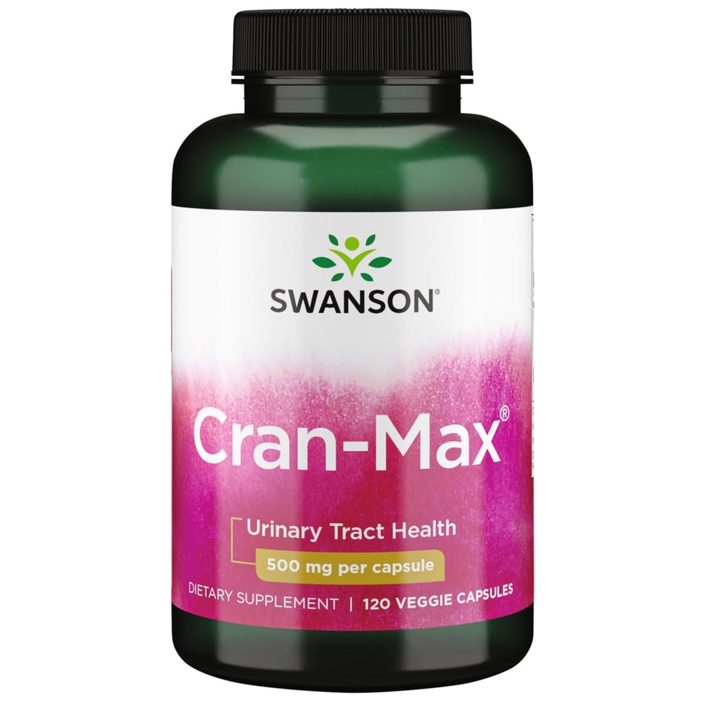 Swanson Cran- Max 500 χιλιοστογραμμάρια 120 Veg κάψουλες