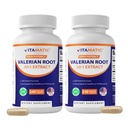 Vitamatic 2 συσκευασίες βαλεριάνα ρίζα 20: 1 εκχύλισμα 250 mg - 240 κάψουλες - 20X συμπυκνωμένο εκχύλισμα