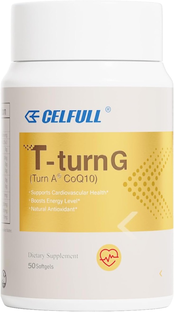 CELFULL CoQ10 200mg, Αντιοξειδωτικό για την καρδιακή υγεία & την παραγωγή ενέργειας, συνένζυμο Q10 που περιέχει NAD,Alpha λιποϊκό οξύ, κ.λπ.,co q 10 συμπλήρωμα και βιταμίνες,50 Softgels