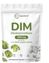DIM Active Supplement, DIM 300mg, 240 κάψουλες Veggie (8-Month Supply), 2 σε 1 Formula, Οιστρογόνο Μεταβολισμός, Premium συμπλήρωμα εκχύλισμα DIM-Plus Broccoli με μαύρο πιπέρι για καλύτερη απορρόφηση
