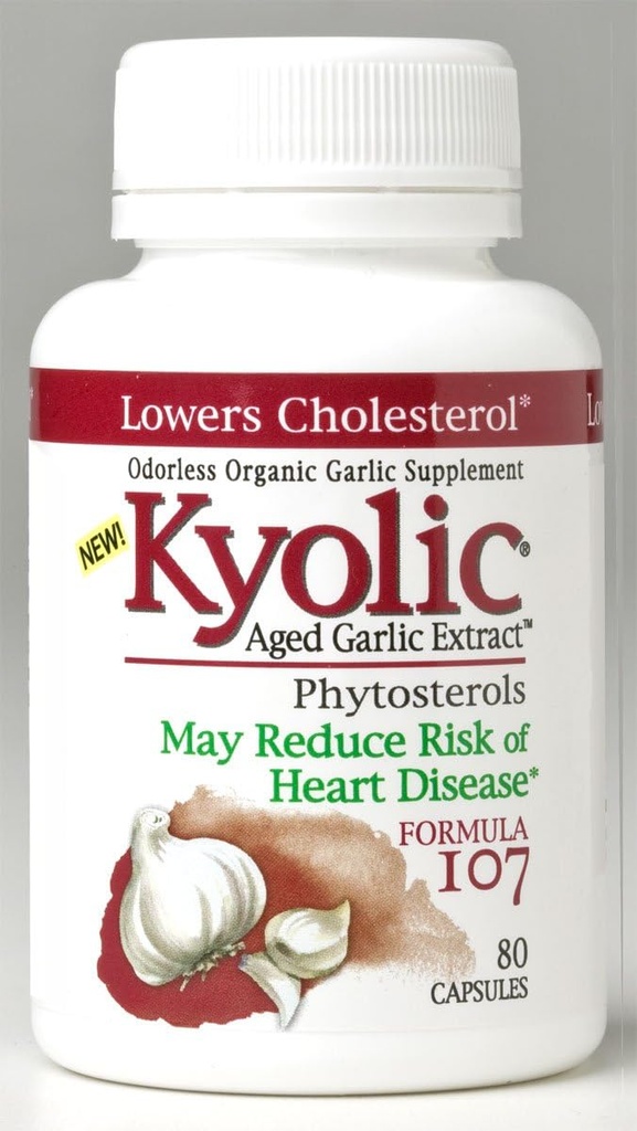 Kyolic Formula 107 80 caps by Wakunaga