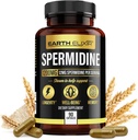 Earth Elixir Spermidine Supplements 1200mg (90 Capsules) – Anti Aging - 3rd Party Tested (12mg Spermidine Powder) Max Purity - 100% Pure Espermidina- Fermented Wheat Germ Extract - NMN Alternative