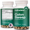 Gentle Colon Cleanser & Detox Supplement - Full Body Colon Cleanse Detox for Women & Men Υποστηρίζει Σταθερή Πρόοδο στην Αποτοξίνωση & Πειθαρχία Κανονικότητα, 2-4 Κάψουλες την ημέρα (Pack of 1)