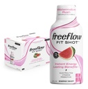 Freeflow Fit Energy Shots, Watermelon Rush, Natural Caffeine Boost with L-theanine, Ginseng, Βιταμίνες, Πρεβιοτικά, Ηλεκτρολύτες (6 Count, 2oz Shots)